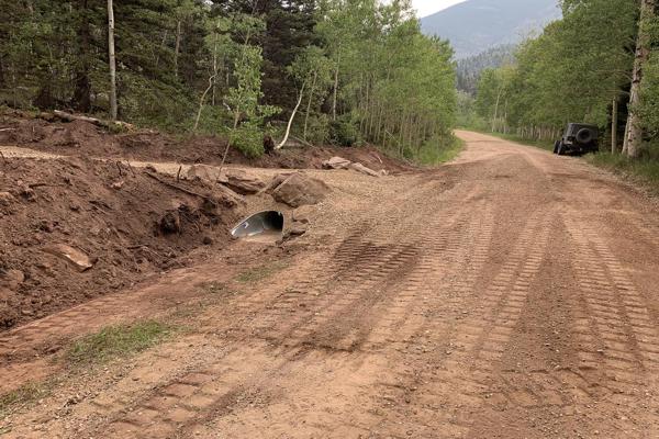Driveway Construction with Culvert