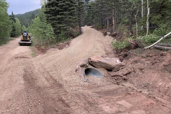 Driveway Construction with Culvert