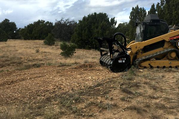 Mulching in Progress